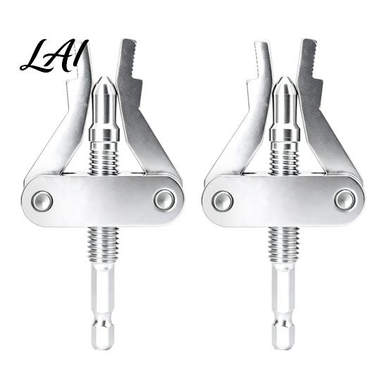 Plumbing Repair Tool Broken Pipe Extractor for 1/2 3/4 And 1 Inch Pipes Hardened Steel Damaged Valve Joint Removal Thread Remover with 1/4 Hex Shank