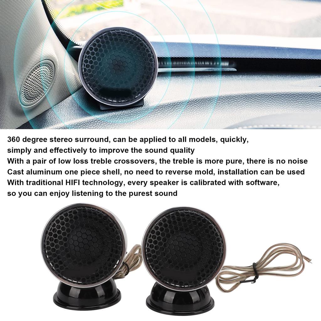 Car Mid-Range Speaker Low Loss Split Car Speaker Easy Installation Clear Sound 91db HIFI Technology for Car Modification