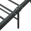 Bed Frame Gray Metal 160*200 Cm