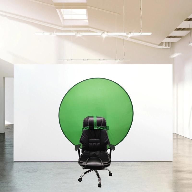 1 Stuks Groen Scherm Achtergronden Fotografie Achtergrond Draagbaar Vouwbare Reflector voor Live Uitzending YouTube Video Studio Rond 110cm