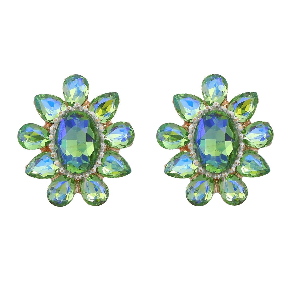 

Pinkdudu новые модные 3 цвета акриловые серьги-гвоздики с цветком романтические роскошные креативные геометрические серьги для женщин ювелирные изделия PD1322 зелёный