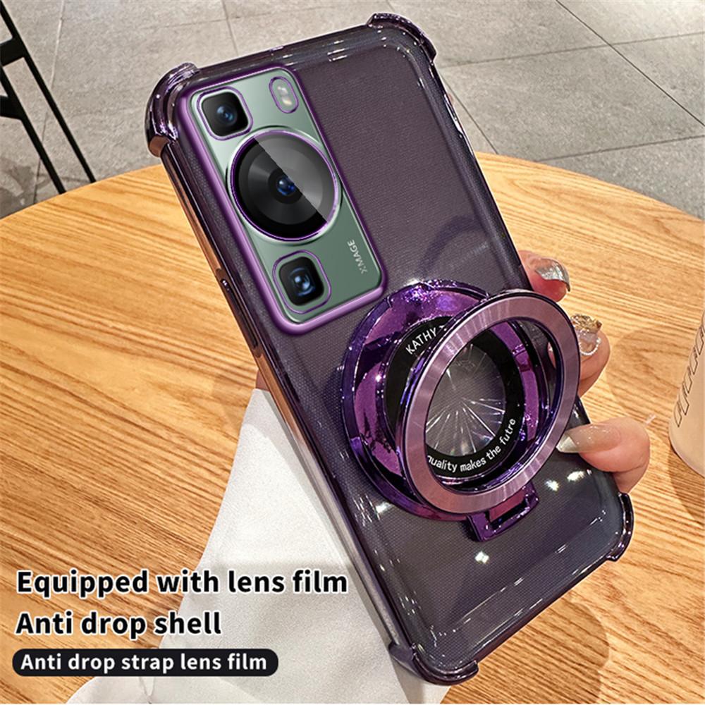 

Покрытие магнитный кронштейн прозрачный чехол для Huawei P30 P40 P50 P60 Puar 70 Pro Mate 30 40 50 60 подставка держатель противоударный чехол Huawei P60 Pro