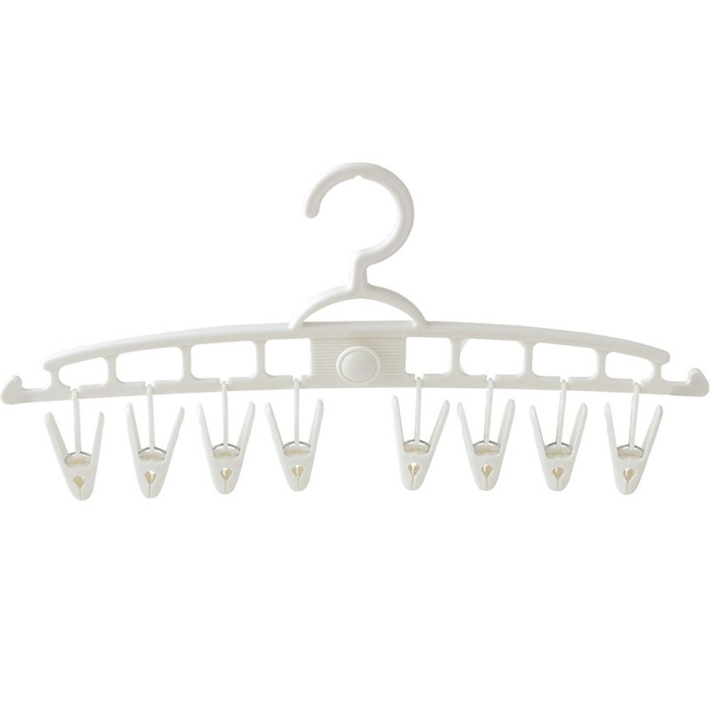 Plastic Drying Rack Reliable Sock Holders Multi-Functional Clothesline Hook Household белый 764₽