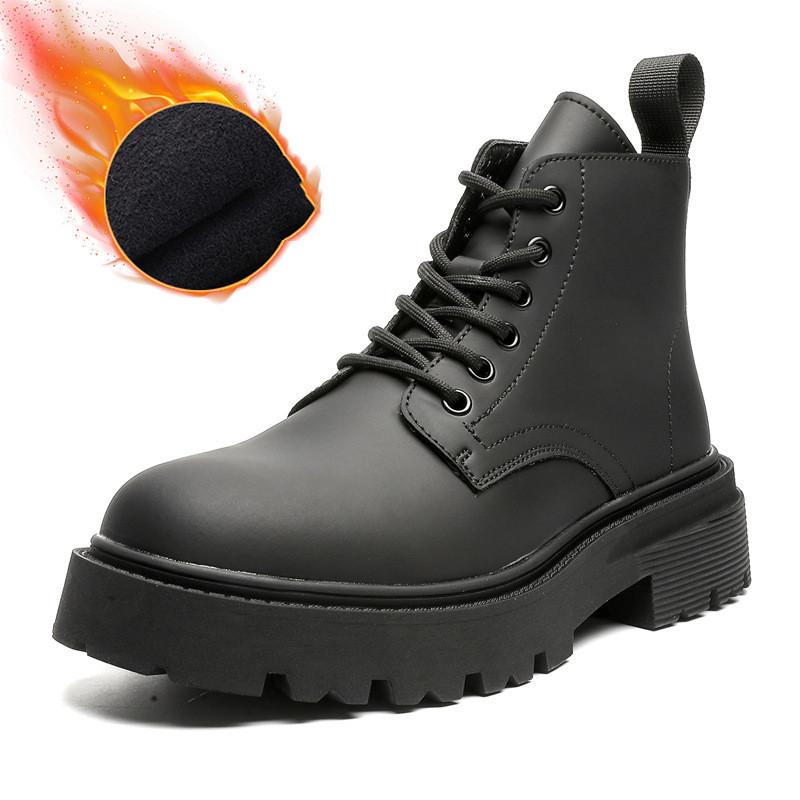 

мужские повседневные деловые свадебные ботинки из натуральной кожи черные стильные ботинки на шнуровке ковбойские осенне-зимние ботинки на платформе ботильоны 270