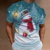 Funny Santa Claus Print Christmas T-Shirts 3d Oversized Tops Tees Mens Shirts Summer Holiday Casual O-Neck Male Harajuku Clothes