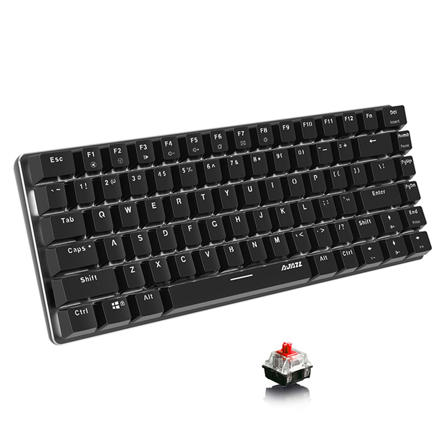 

Ajazz AK33 Gaming 82 Mechanical Desktop Laptop 18 Removable USB Cable Keyboard, Keys, Anti-Collision, Waterproof, Keyboard, Keyboard, Wired,