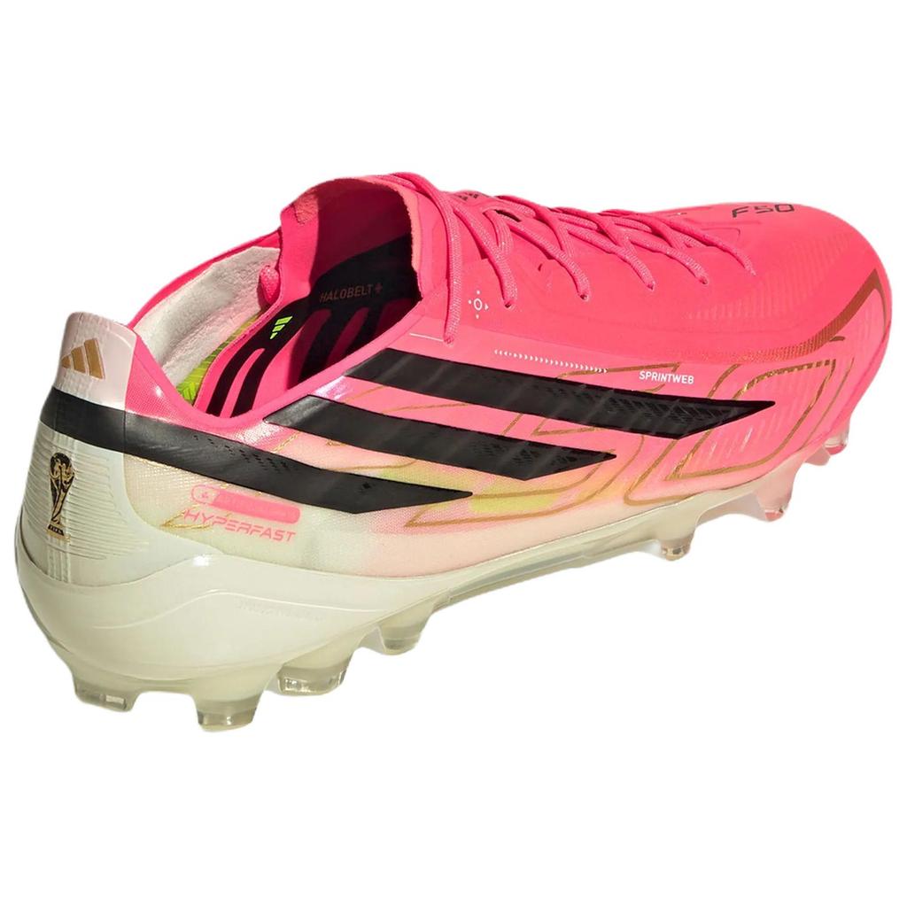 adidas F50 Series Hyperfast Elite 2G/3G Comfortable Fit Artificial Grass Soccer Shoes Unisex Soccer Shoes Fluorescent-Red HQ0017
