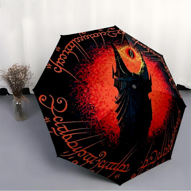 The Lord of the Rings Automatic Folding Umbrella, Self-Opening/ Closing, Durable Windproof Travel Umbrella for Outdoor Adventures A0826088