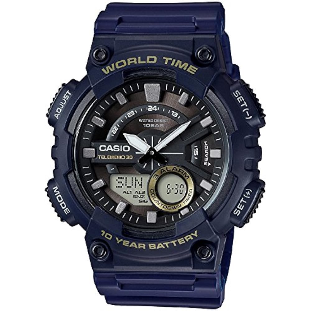 Casio Watch Casio Collection Standard (Previous Model) AEQ-110W-2AJF Men's Black