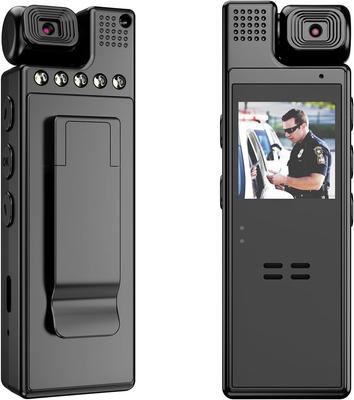 QZT Compact Security Rotating LED 10 Hours of Continuous 256GB Field of LED Night Voice Camcorder with Tripod Ideal for and Data Access On iPhone or