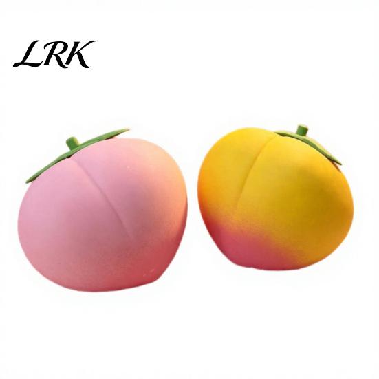 Calming Sensory Toy Giant Peach Stress Relief Toy, Realistic Large Squeeze Simulated Fruit Desk for Adults & Kids Anti-Anxiety