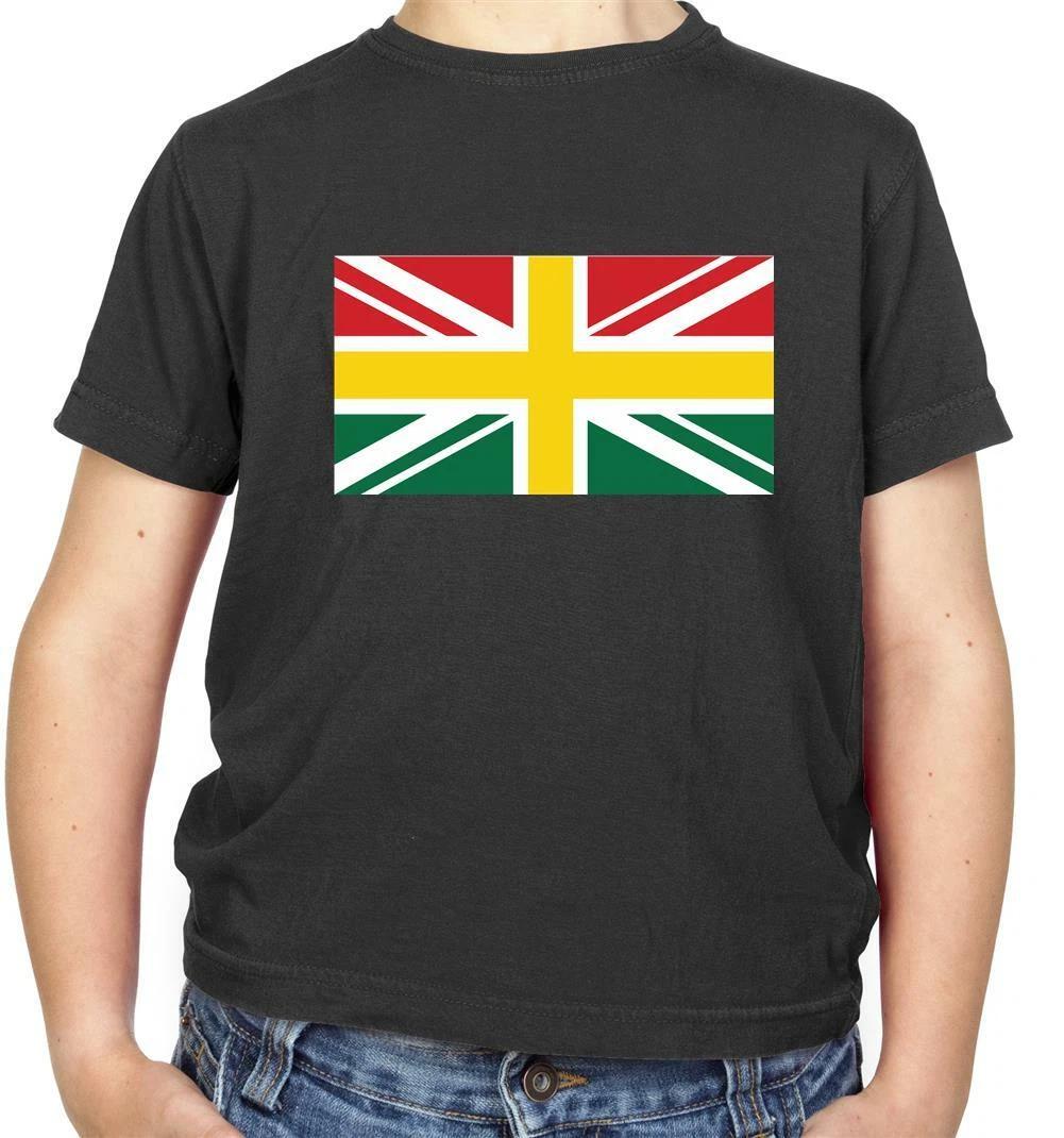 Ghana Union Jack Kids T-Shirt - Accra - Ghanian- UK - World - Flags 160