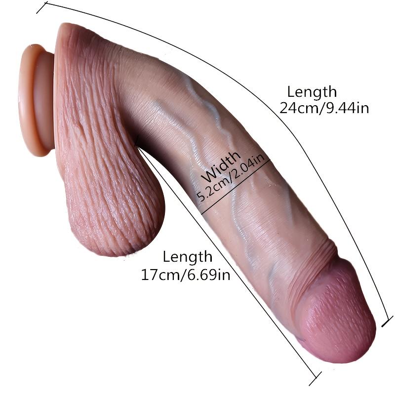 Ultra-Soft Full-Body Dildo, Flexible & Bendable Silicone Adult Toy, Squeezable Design for Women, Couples & Intimate Play
