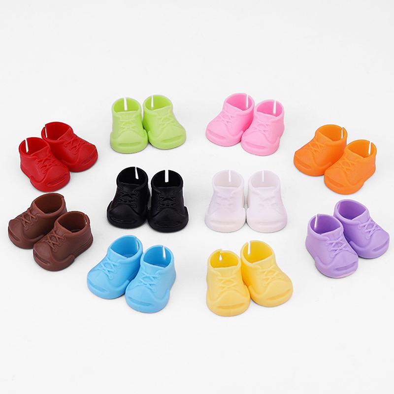 15/17Cm Doll Shoes Plastic Mini Shoes For Dolls Mini Finger Shoes Clothing Accessory For 6.9 Inch Dolls Blind Box Doll