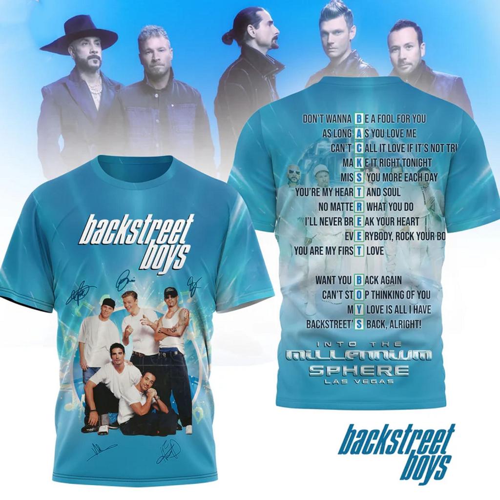 Band Backstreet Boys T-SHIRT 3D Tutte le taglie AOP dalla S alla 6XL XX667