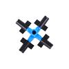 50Pcs Cross-type Mist Nozzle 7.5mm Interface 4-way Garden Greenhouse Farmland Atomization Dust-removal Cooling Watering Sprayer