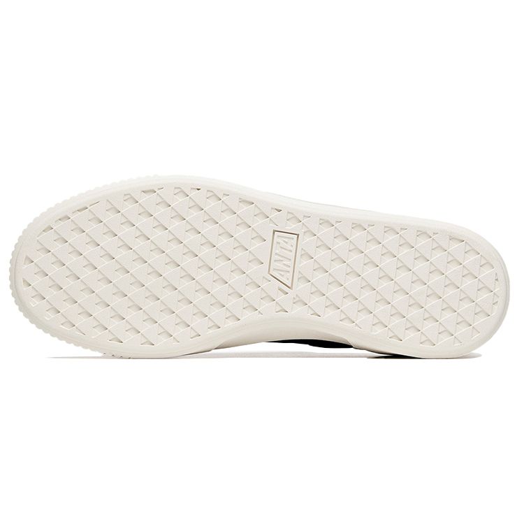 Anta Simple Comfortable Low-Top Sneakers Women Sneakers Black Silver White 12948061-1