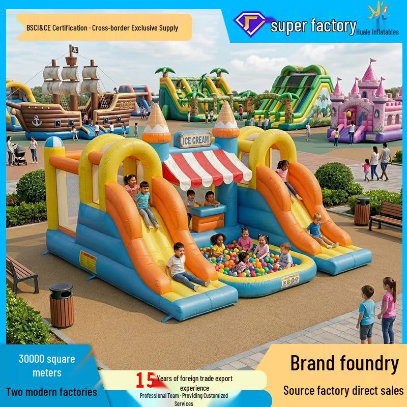 Custom Outdoor Inflatable Castle Slide Trampoline