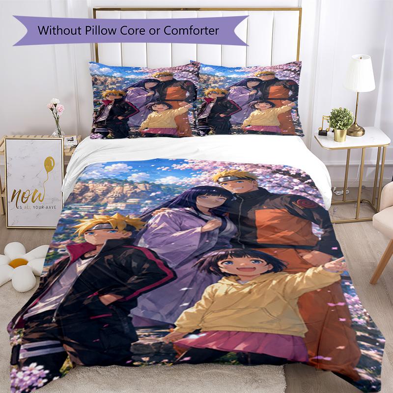 Naruto Duvet Cover Set Perfect for Living Room Machine Washable Christmas Gift