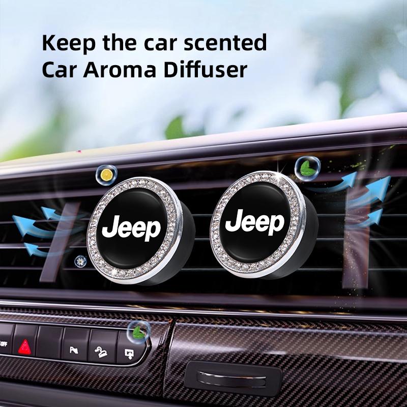 AIY5 Car Vent Air Freshener Aromatherapy Solid Perfume Diffuser For Jeep Grand Cherokee Wrangler JK Gladiator Compass Renegade Recon