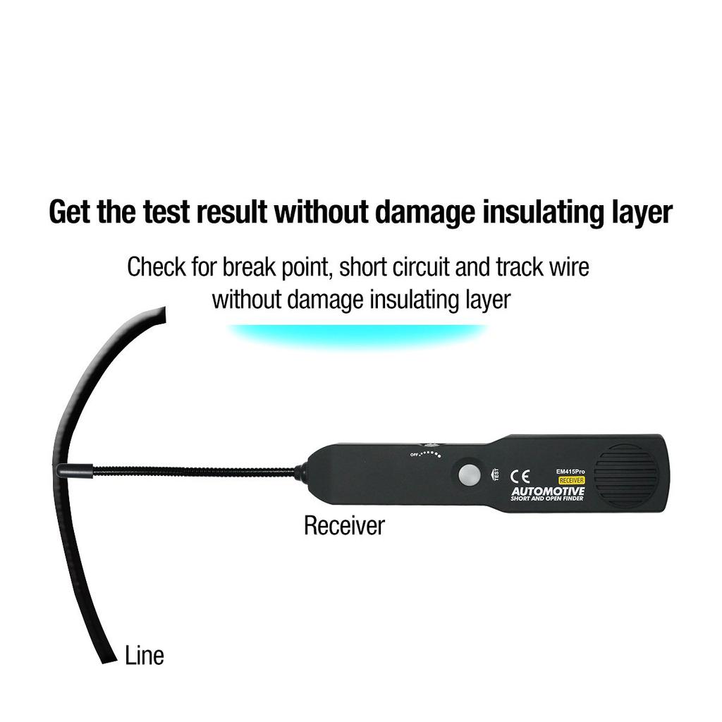 Car Automotive Short & Open Finder EM415PRO Car Short Circuit Detector Car Repair Tool detector Track the cables or wires