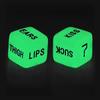 Luminous Sexy Dice Beautiful English Carving Couples Dice Play Game Dices Toys Play Games For Bar KTV
