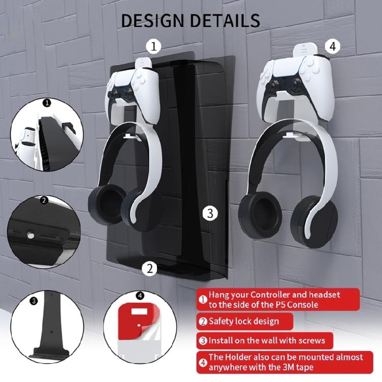 Wall Bracket Controller Holder Console Stand Host Rack Game Storage For Slim