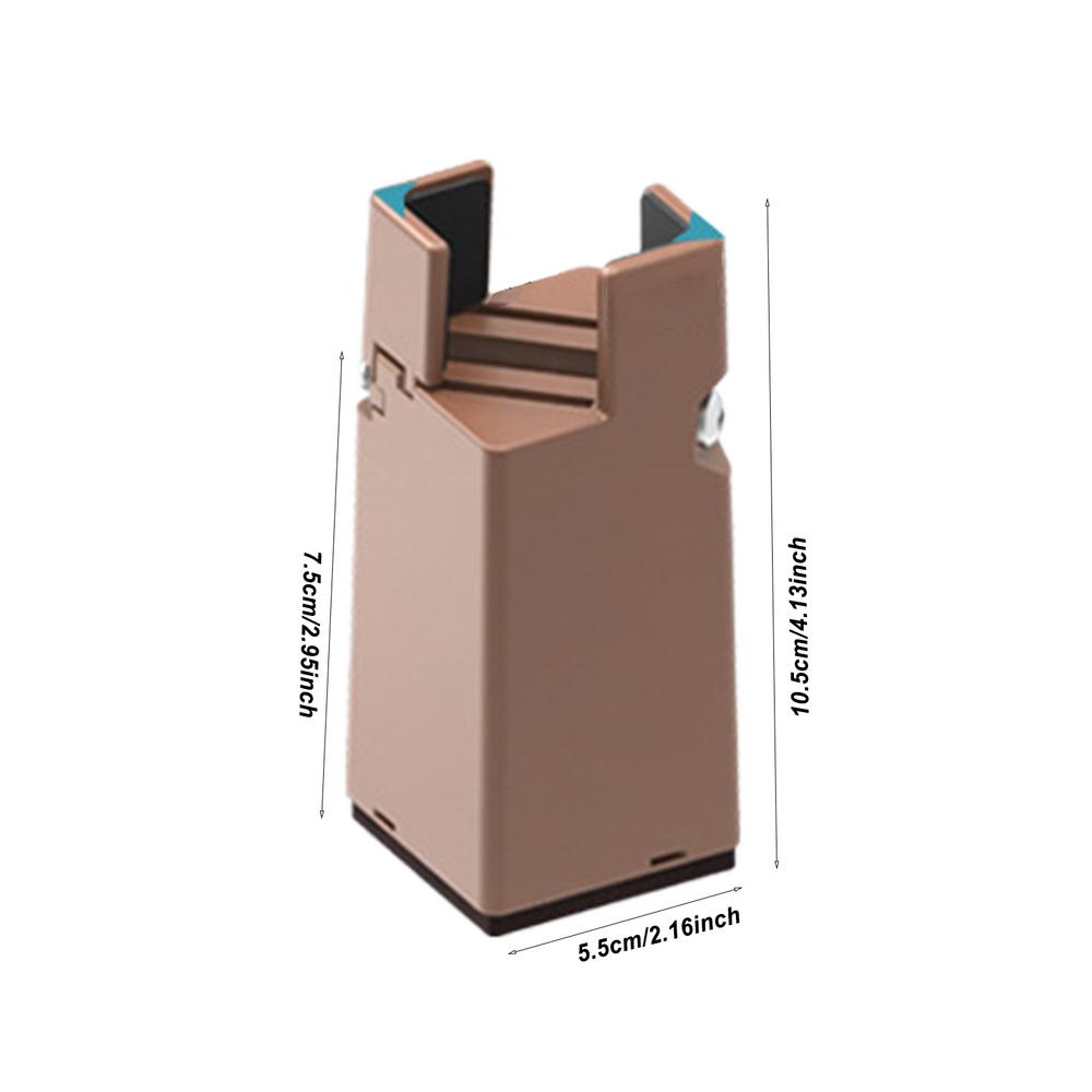 

4 шт. регулируемые подставки для ножек мебели, прочные квадратные круглые подставки для ног кровати, 2,4 дюйма, подставки для ножек стульев и диванов, винтовой зажим