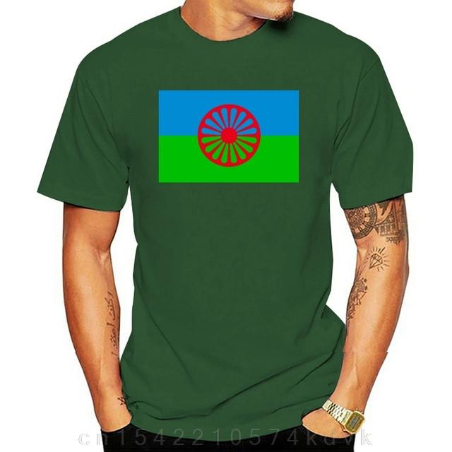 Gypsy Man Rom Travellers Gypsy Flag T-shirt High Quality Printing Casual 100% Cotton Round-neck European Size XS-5XL Tee Shirts