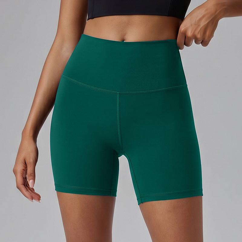 Yoga Shorts For Women High Waist Absorbing Nylon Spandex With Moisture Wicking For Fitness And Running