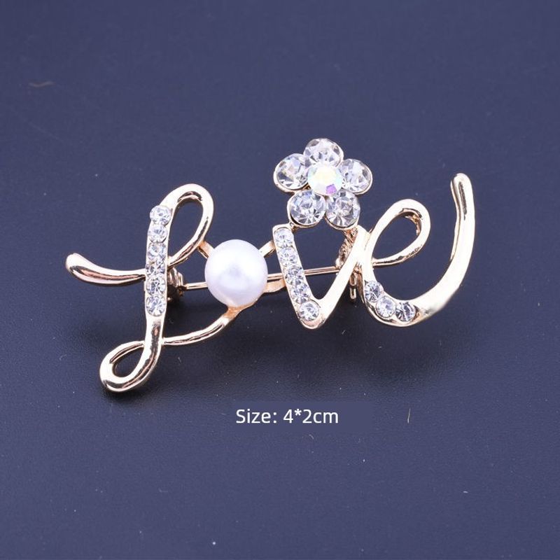 

Модная универсальная брошь-корсет, булавка для защиты от конфуза гардероба, Южная Корея, мужской и женский костюм, пальто, свитер, кардиган, украшение LOVE Gold