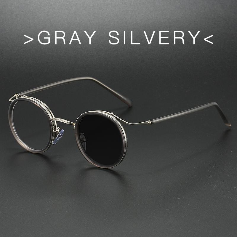 New Retro Brand Design Anti Blue Light Reading Glasses For Men And Women Fashion Korean Round Frame Presbyopic Glasses