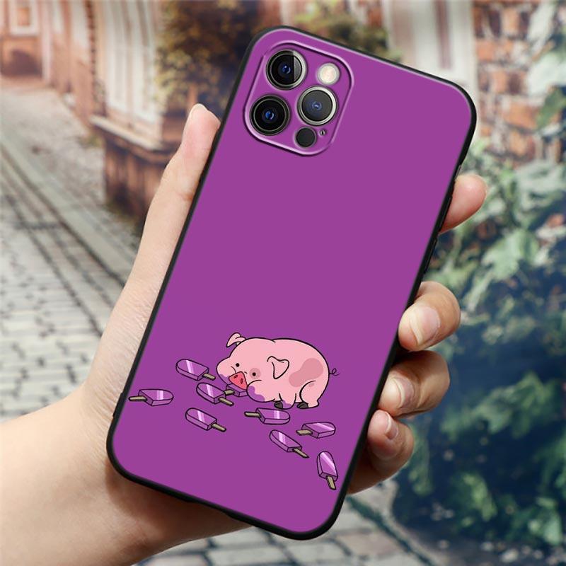 Cute Funny Gravity Falls Waddles Cartoon Phone Case For Apple iPhone 14 13 12 11 Pro Max 8 7 SE 2020 2022 XR XS Mini Plus Cover