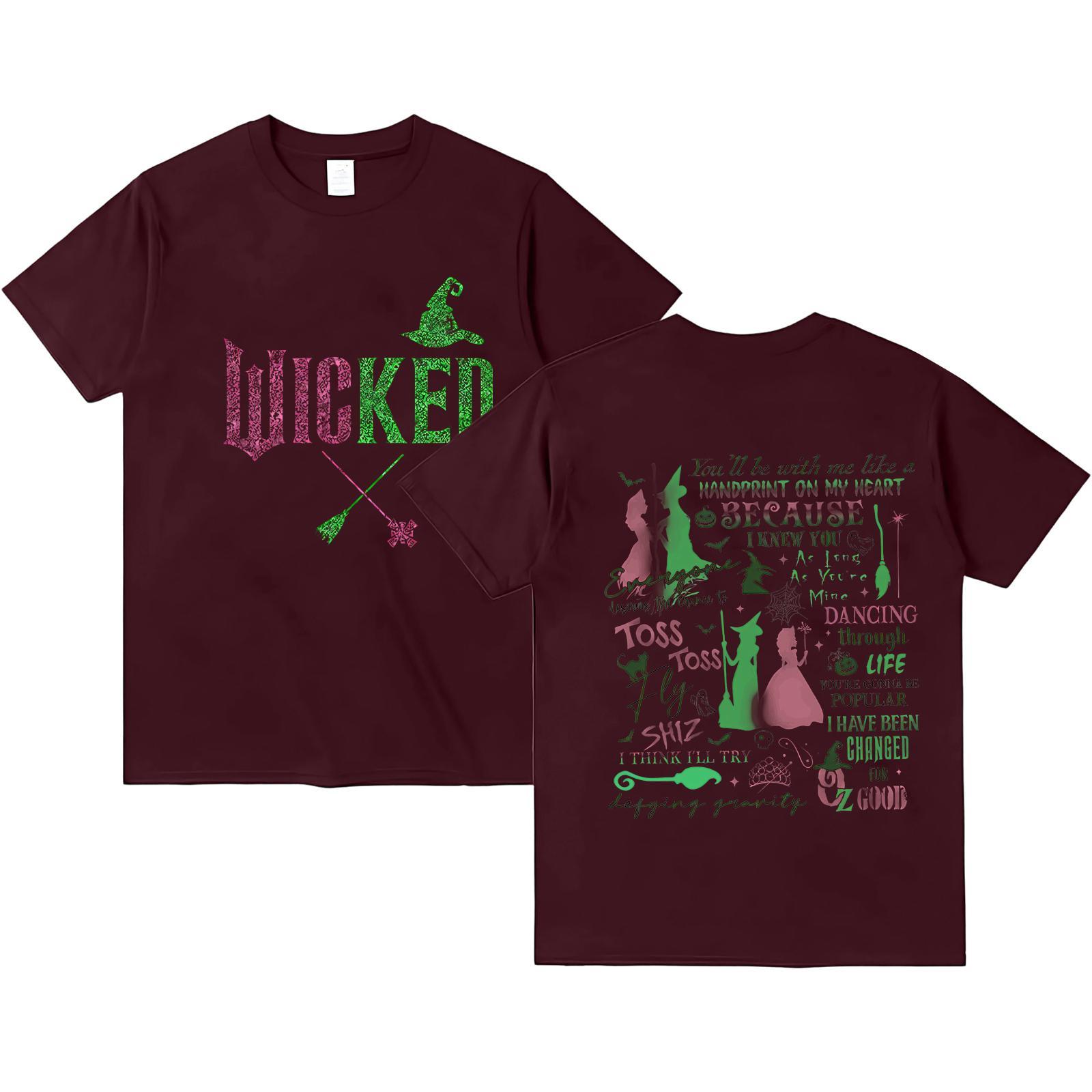 

Женская модная и повседневная футболка с длинным рукавом и принтом, с коротким рукавом XL винный