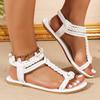Fashion Women Roman Sandals Fashion Summer New Flat Sandals Woman Lightweight Comfort Non Slip Beach Shoes Big Size Sandalias De Mujer