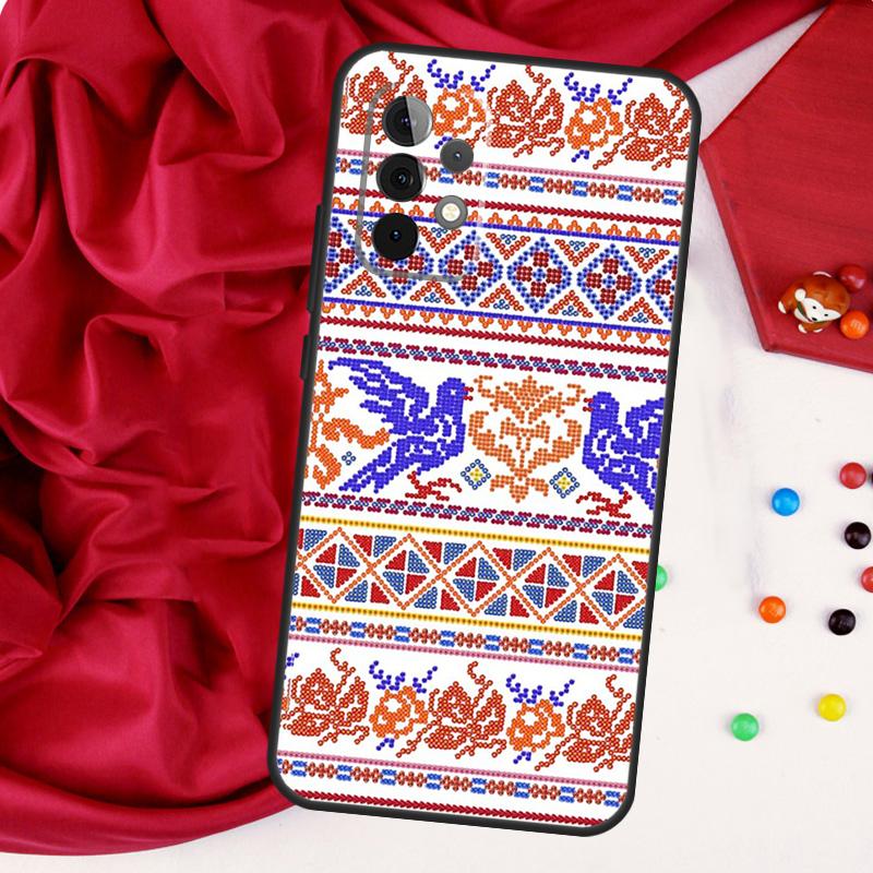Ukraine Ukrainian Embroidery For Samsung Galaxy A26 A05 A06 A16 A54 A34 A14 A22 A32 A52 A55 A35 A15 A53 A13 A56 A36 Case
