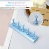 3D Print Non-Magnetic Nail Stand 5 Grid Design Non-Magnetic Nail Showing Holder Heart-Shaped Reusable False Nail Display Rack