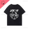 Arctic Monkeys T-Shirt Doppelseitiger Druck Shirt Rundhalsausschnitt Lässig Streetwear Allmatch Alternative Rock Goth Y2k Kleidung