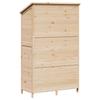 Gartenschuppen Natur 106,5 x 56 x 176 cm Massives Fichtenholz