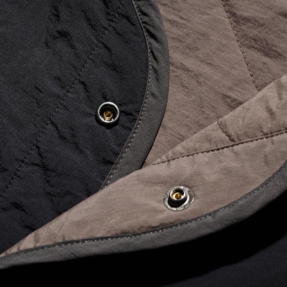 Deutero Reversible Liner Jacket Charcoal