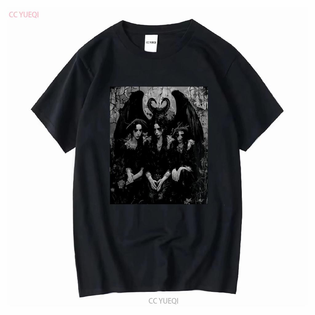 Lilith T Shirt Succubus Demonic Angel Long or Short Sleeves Vintage Washed Comfortable Streetwear Breathable Versatile