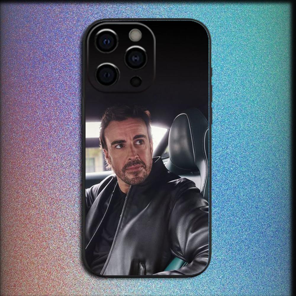 14 Driver F-Fernando Alonso Phone Case For iPhone 16,15,14,13,12,11,Pro,X,XS,Max,XR,Plus,Mini Soft Black Cover