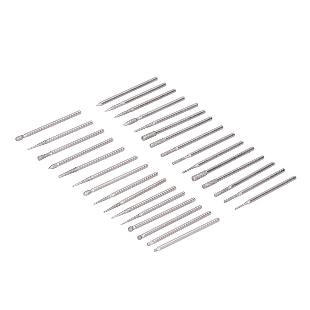 30Pcs Grinding Head Bit Emery Grinder Burr File Tool Set Kit for Polishing Carving