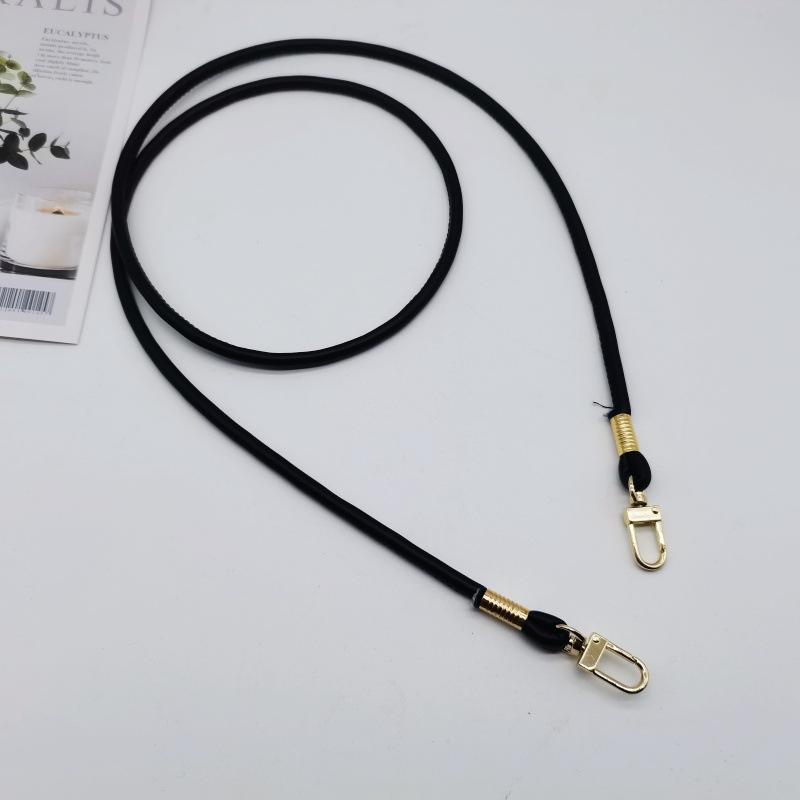 Simple and Versatile PU Square Buckle Round Leather Rope Replaceable Bag with One-shoulder Diagonal Mobile Phone Lanyard Bag Accessories