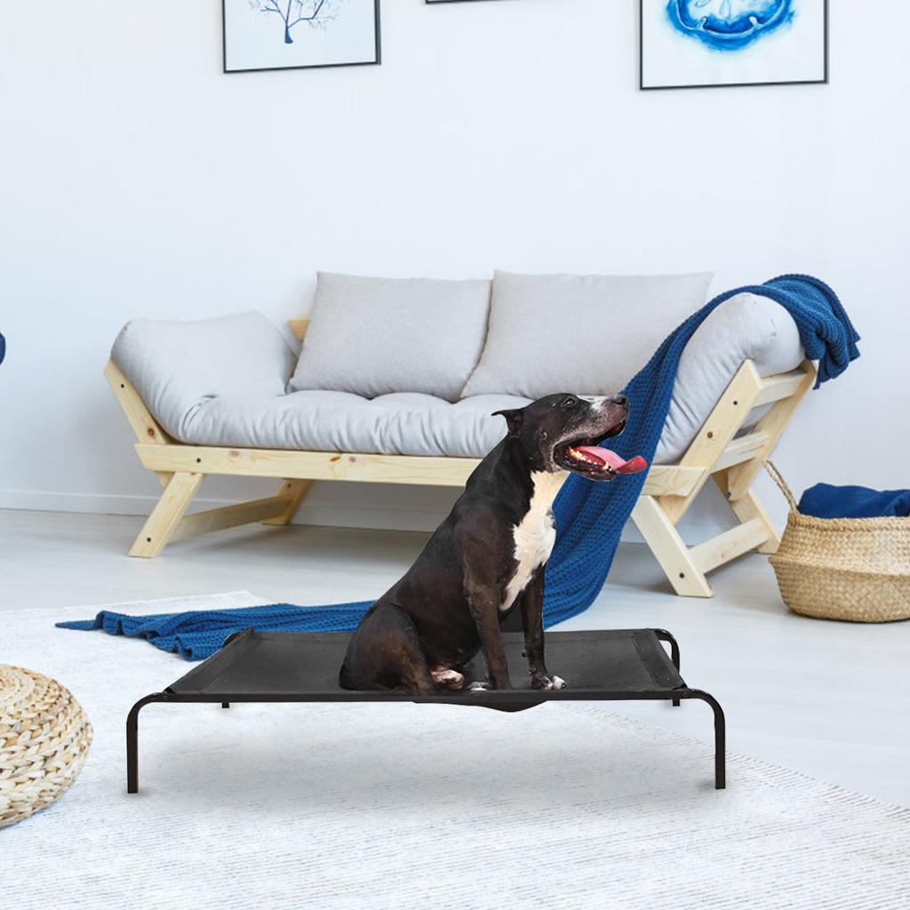 Elevated Pet Dog Bed Cover Detachable Breathable Puppy Sleeping Bed Hammock Suitable for Indoor Outdoor Breathable Dog Hammock