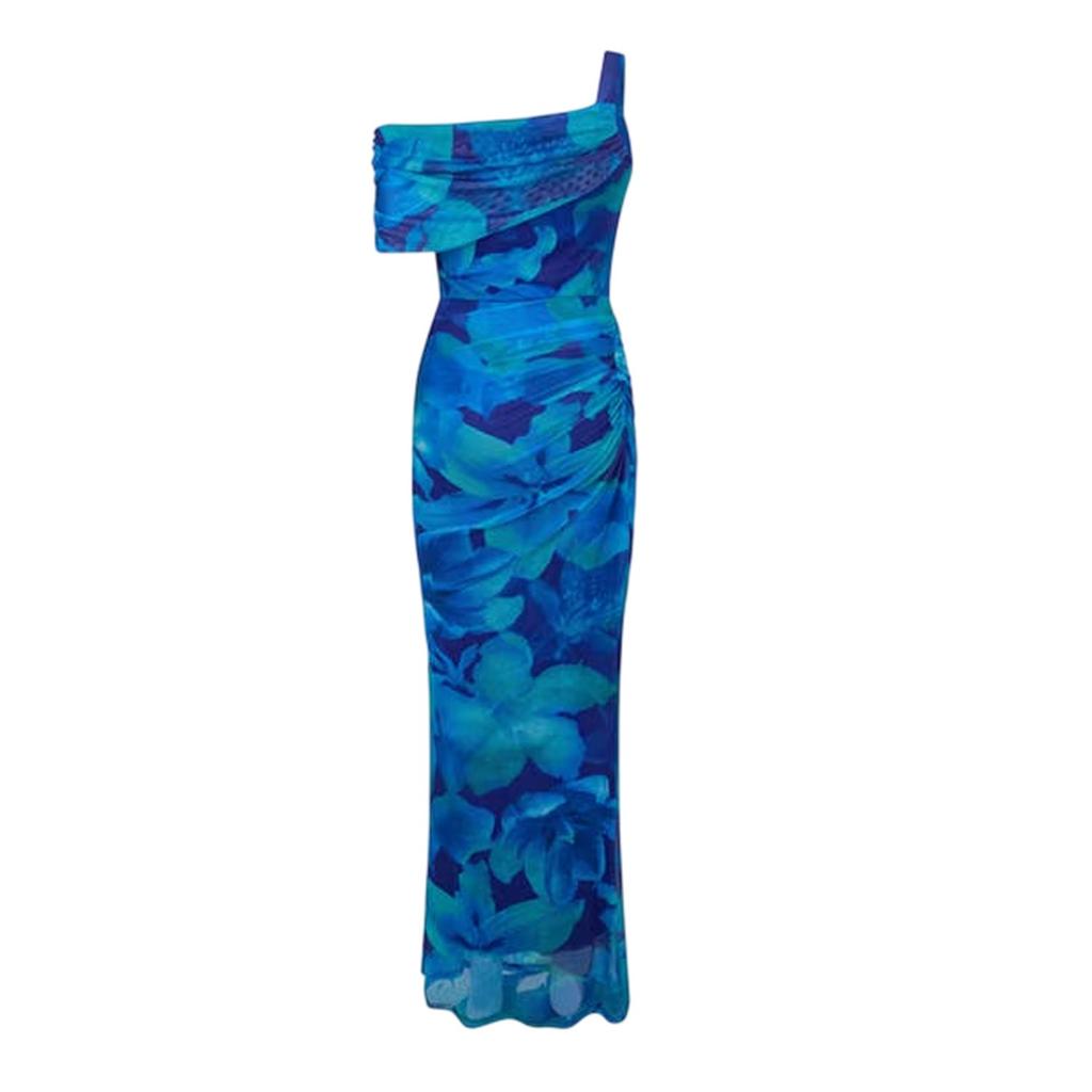 I Saw It First Womens/Ladies Floral One Shoulder Maxi Dress