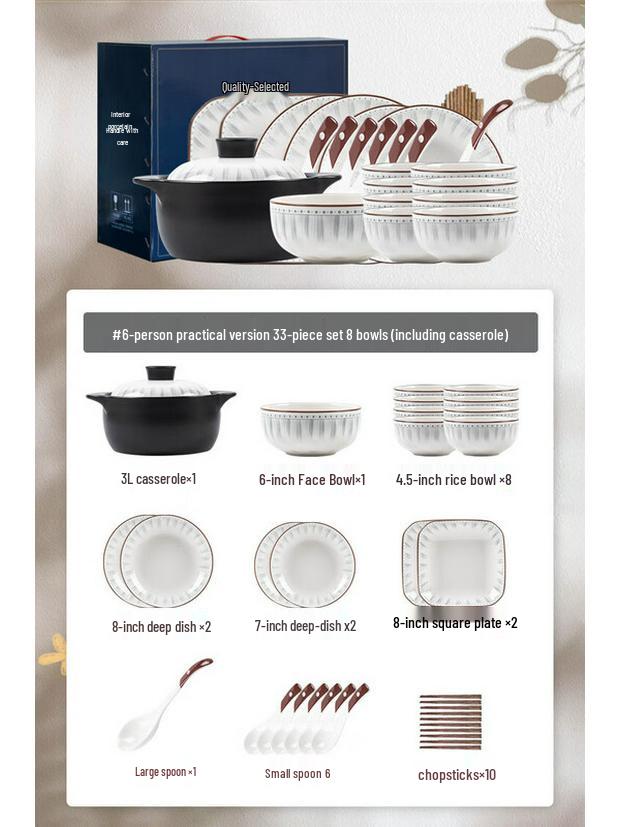 Modern Lanka Cream Style Porcelain Dinnerware Set