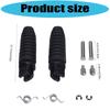 Front Footrest Replacement Set for GSX1300R 1999-2019, ABS Construction with Grooves Across Foot-Contact Areas