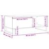 Coffee Table Reclaimed Wood Look 90x50x36.5 cm Engineered Wood