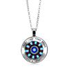 Iron Man Heart Time Girl Energy Fashion Glass Retro Pendant Necklace